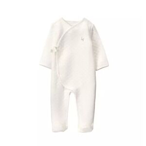 Janie and Jack Quilted Footie Wrap Pajamas‎ 3-6m Preppy Baby Shower Comfort Cozy